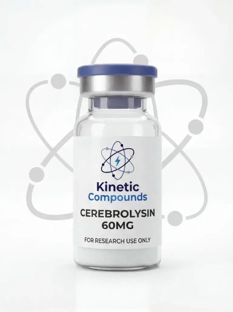 Kinetic Compounds Cerebrolysin 60mg lyophilized research-grade peptide preparation vial label