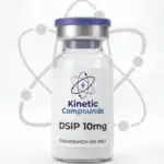 Kinetic Compounds DSIP 10mg lyophilized research peptide vial label