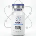 Kinetic Compounds GHK-Cu 10mg lyophilized copper peptide vial label