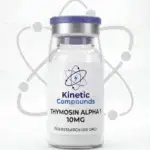 Kinetic Compounds Thymosin Alpha-1 10mg lyophilized immune research peptide vial label