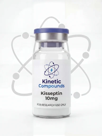 Kinetic Compounds Kisspeptin 10mg lyophilized research peptide vial label