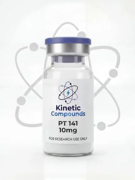 Kinetic Compounds PT-141 10mg lyophilized melanocortin research peptide vial label