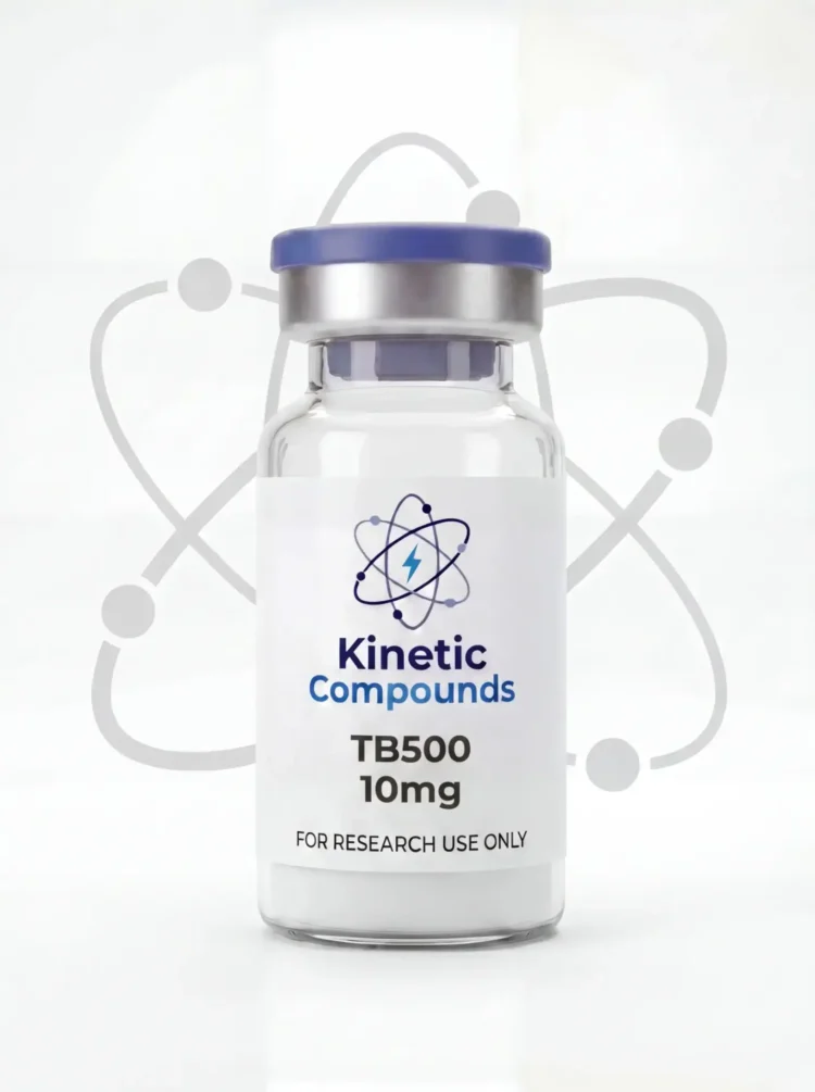 Kinetic Compounds BPC-157 10mg lyophilized research peptide vial label